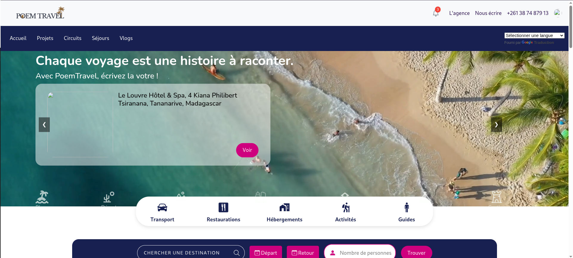 Tourism Quotation Platform